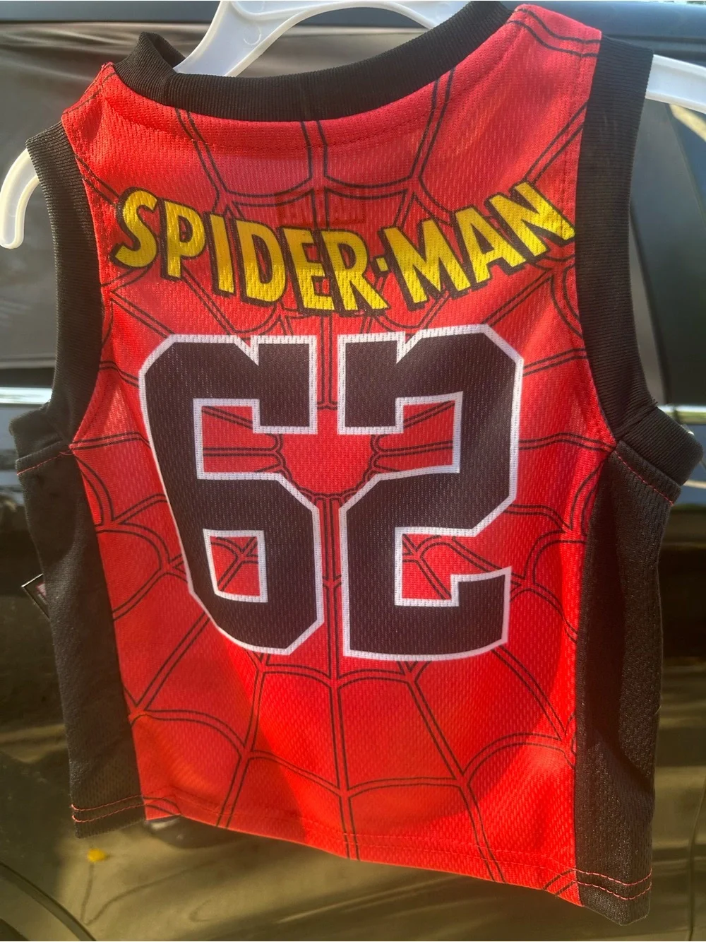 Marvel Spider-Man Red and Black Tank Top Costume